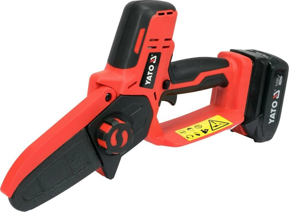 Sharrë elektrike YATO YT-828135 me bateri 18V, 2Ah, e kuqe