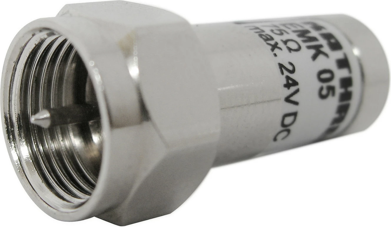 Rezistor terminues F-type Kathrein EMK 05, 75 Ω, DC-Block, 5-3000 MHz, Metallic