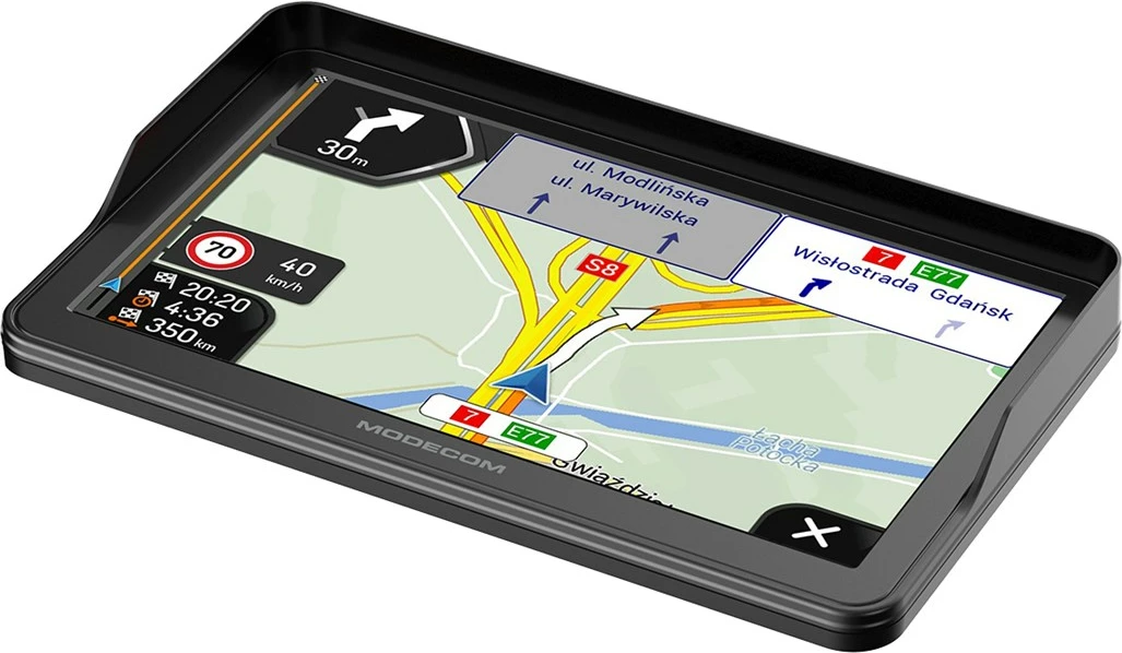 GPS navigacion për vetura MODECOM FreeWAY CX 7.3 me iGO Navigation Truck, 16 GB, E zezë