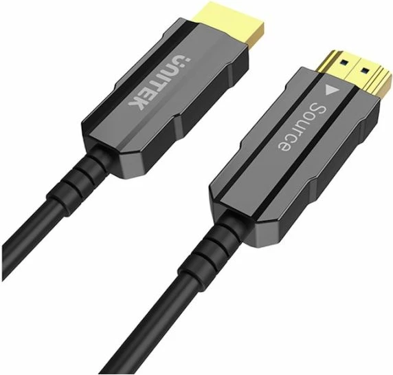 kabllo HDMI 2.0 optike Unitek 20m, e zezë