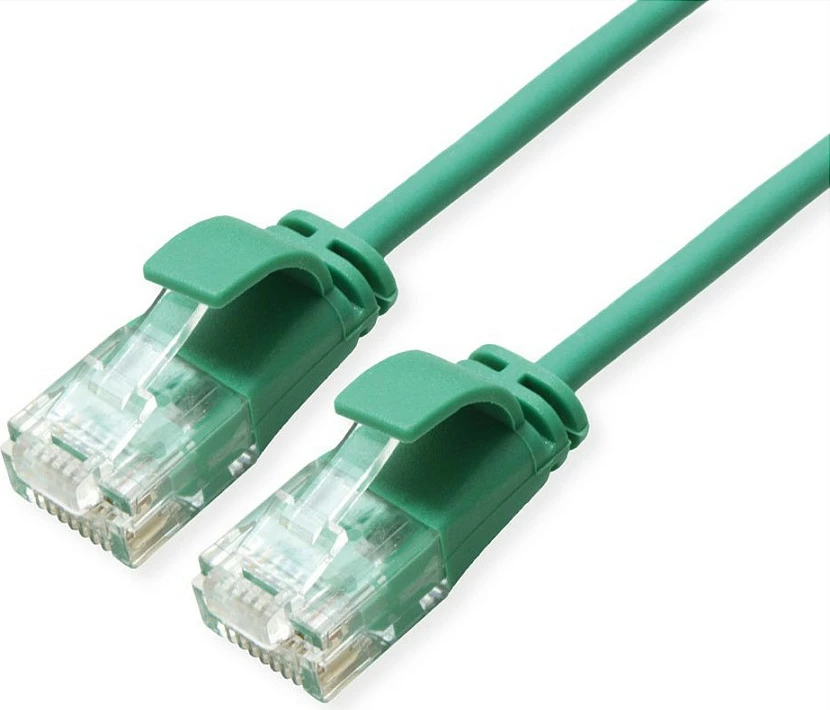 Kabllo rrjeti ROLINE 21.44.3931, Cat6a, 0.3m, RJ-45, U/UTP, LSZH, e gjelbër