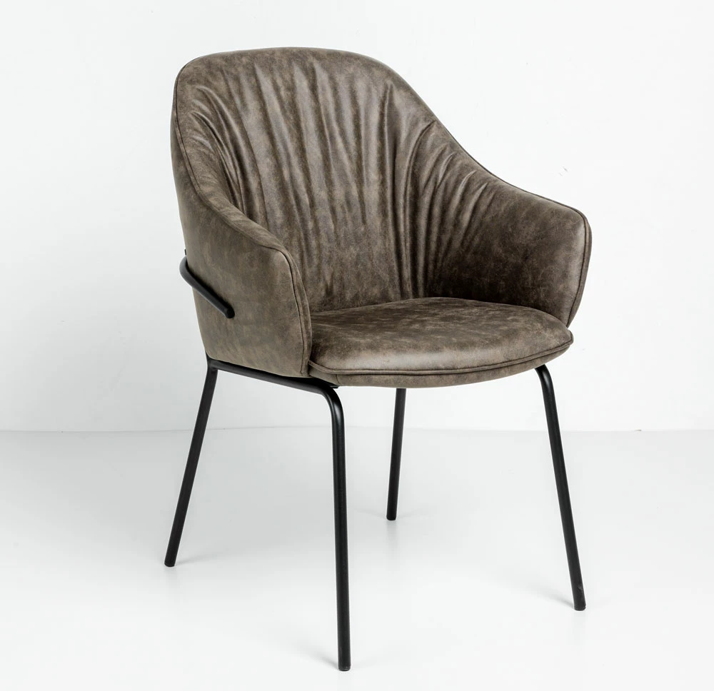 Karrige me mbështetëse për duar Tosca, ngjyrë kafe, 62x63x90.5