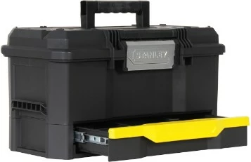 Kuti veglash me rrota Stanley S1-79-206, modulare 3-segmente, 16 ndarje, 19\", e zezë