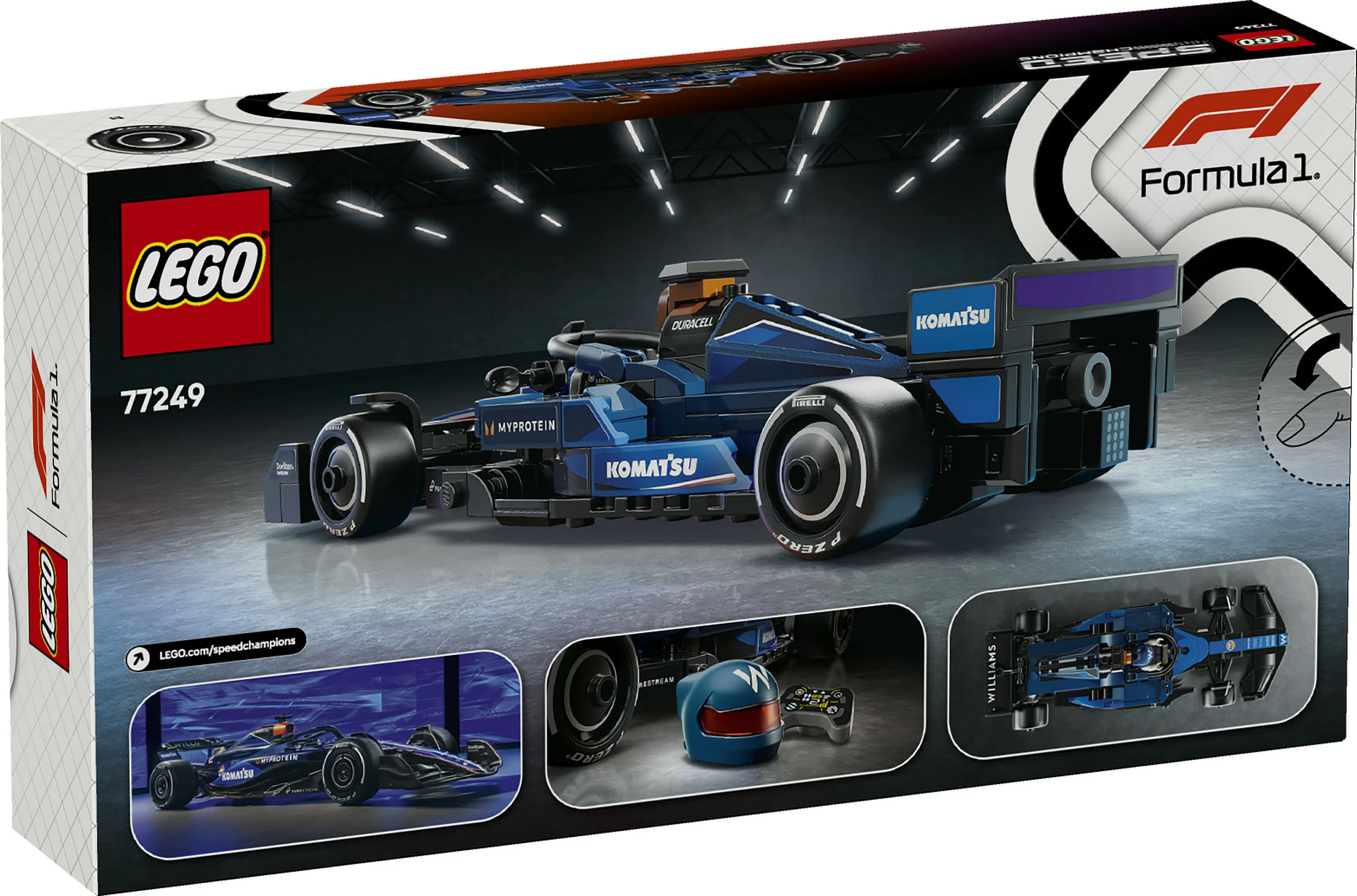 Set ndërtimi LEGO Williams Racing FW46 F1, 263 pjesë, shumëngjyrësh