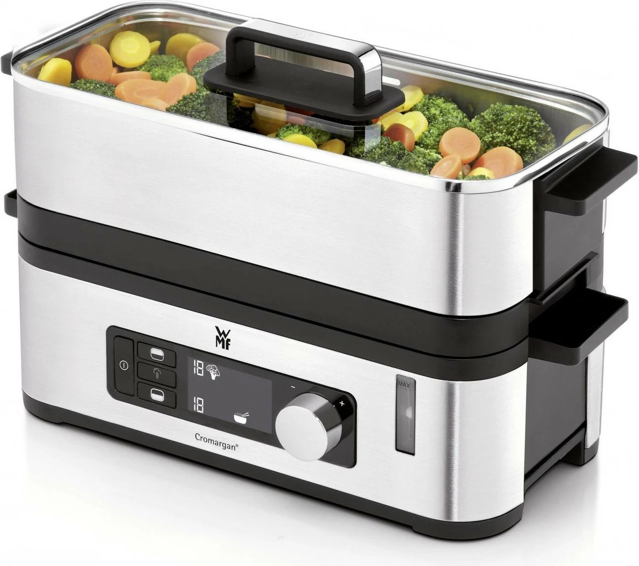 Pajisje kuzhine WMF KITCHENminis 0415090011, 2 shporta, Inoks, E zezë