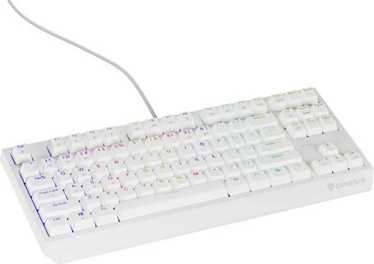 Tastierë gaming Genesis Thor 230, Outemu Red, TKL, RGB, e bardhë