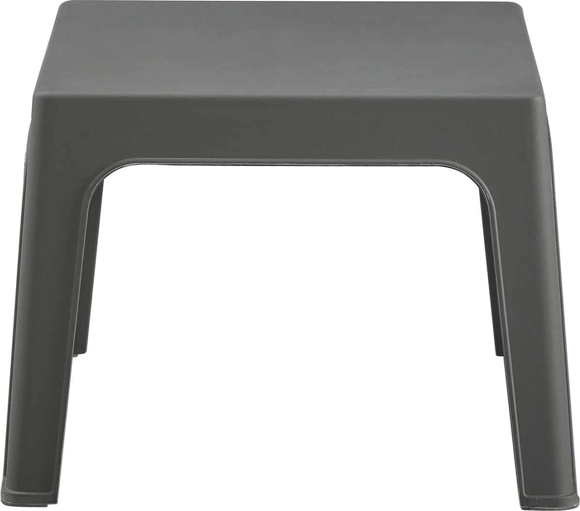 Tavolinë e ulët katrore për kafe, polipropilen, ngjyrë ulliri e errët, SLEEK FH6371.05, 49.5x49.5x40cm 7