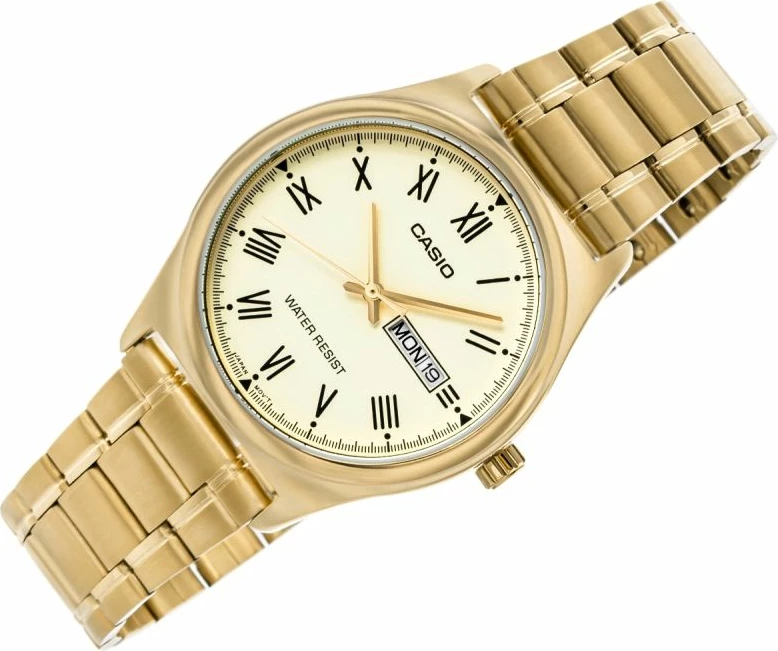 Orë dore për meshkuj CASIO, të arta