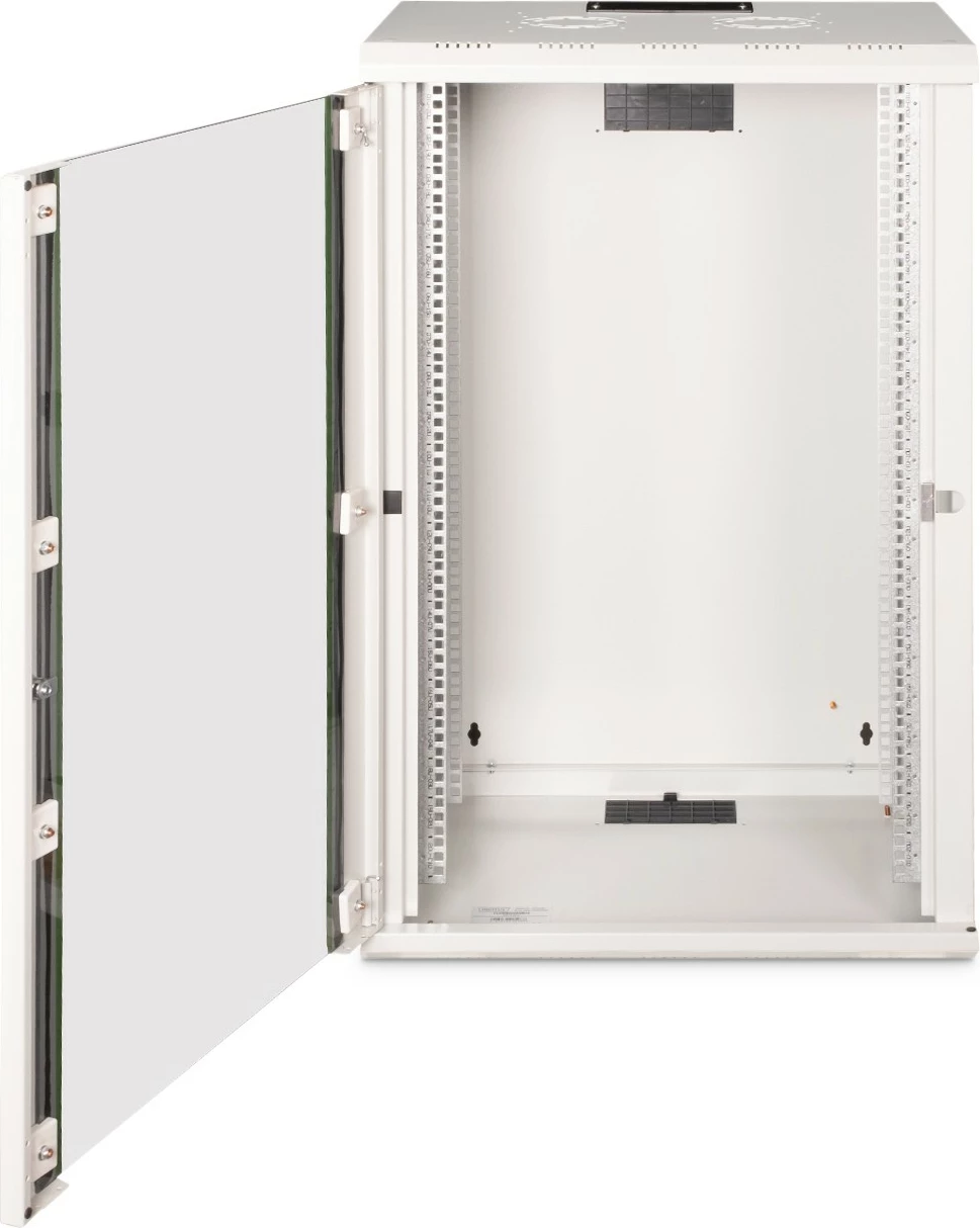 Kasë muri Digitus Unique 20HE, 998x600x450mm, xham, gri