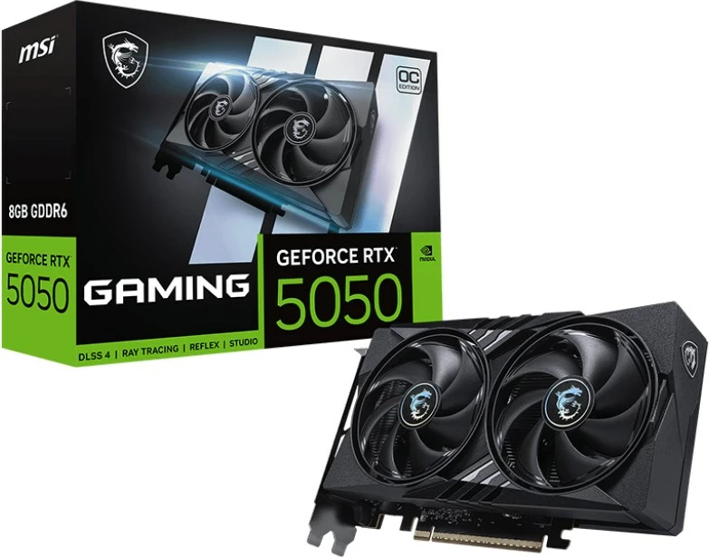 Kartelë grafike MSI GeForce RTX 5050 8G GAMING OC, 8 GB GDDR6, e zezë