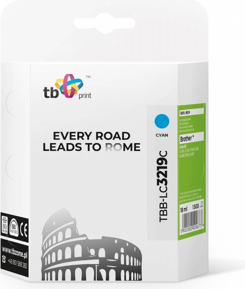 Toner cyan TB Print TBB-LC3219C për Brother MFC-J5330DW, 18 ml
