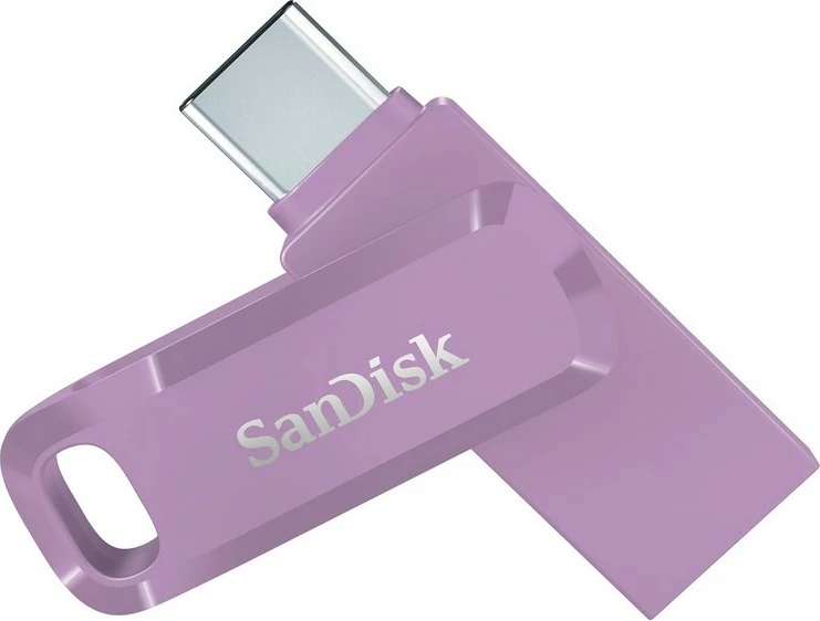 USB stick Sandisk Ultra Dual Drive Go 128GB, USB Type-C/Type-A, lavender