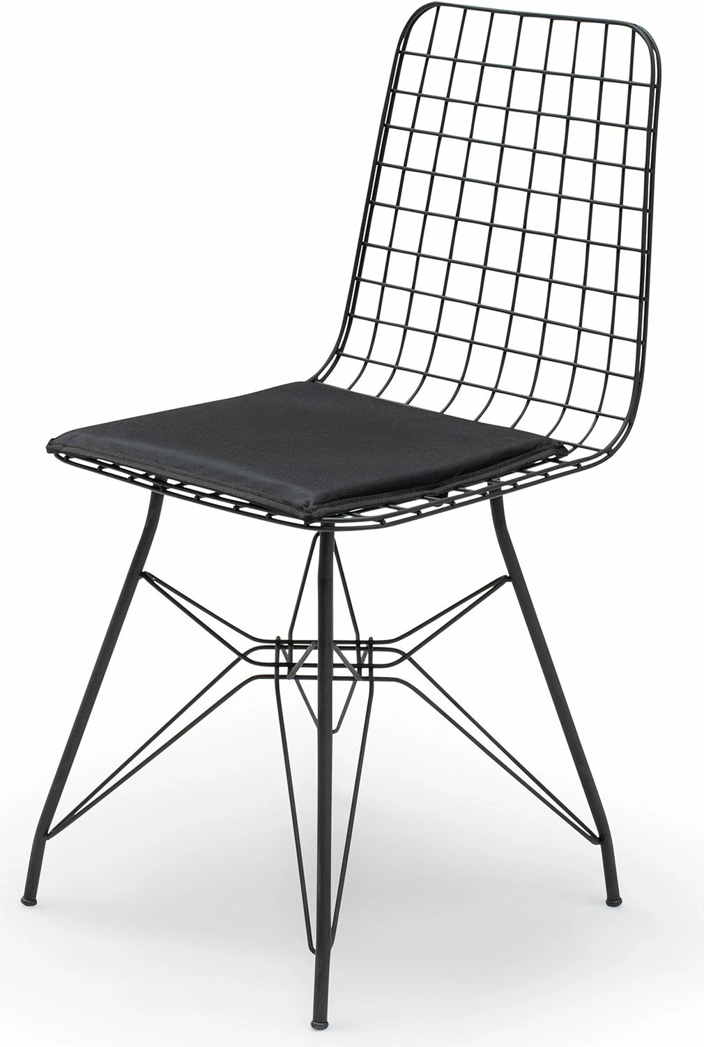 Tavolinë me karrige (5 copë), Skye Decor, Nmsymk001, ngjyrë lis dhe e zezë