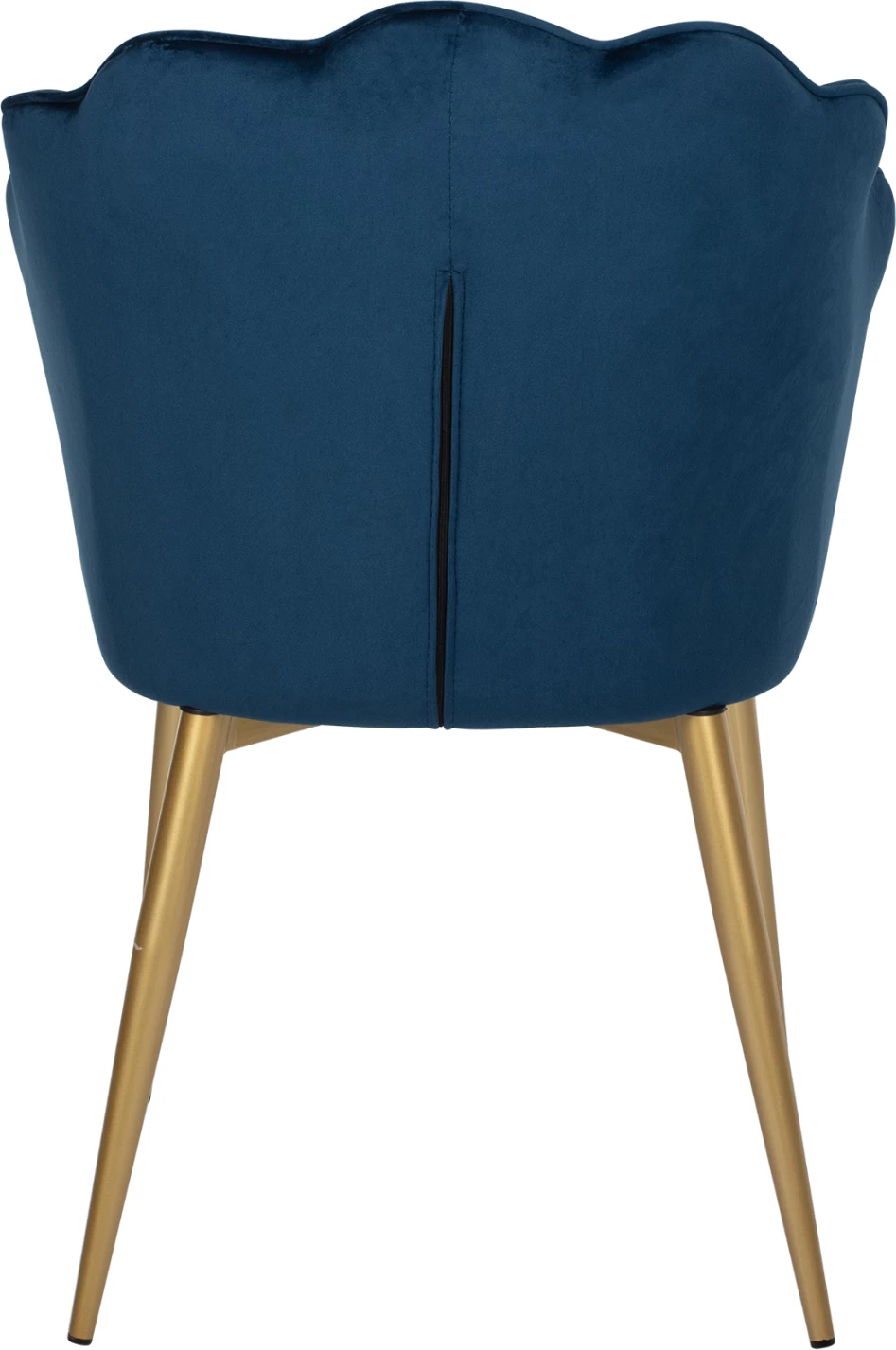 Karrige AVIE FH8737.08 metalike me kadife blu dhe këmbë të arta 48x48x85H cm., set prej 2 copash