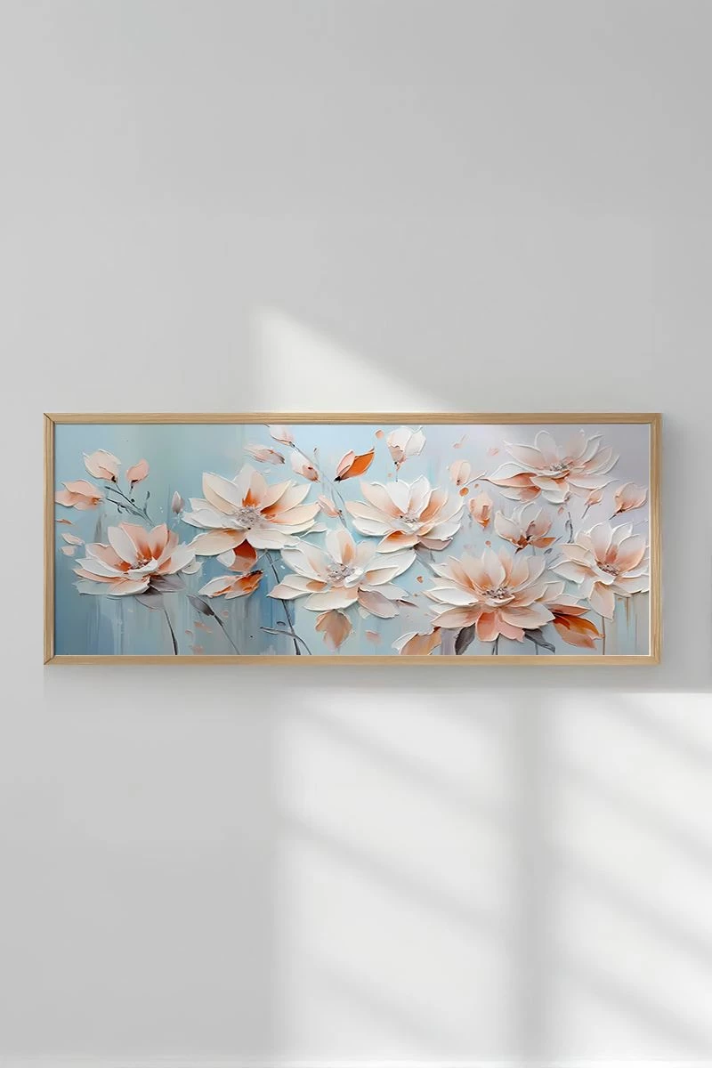 Pikturë dekorative me kornizë, Wallity, Artsmdfyty13-3370, shumëngjyrëshe, 33x70cm