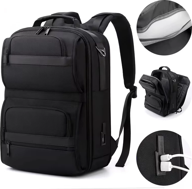 Çantë shpine, 40x30x15 cm, e zezë