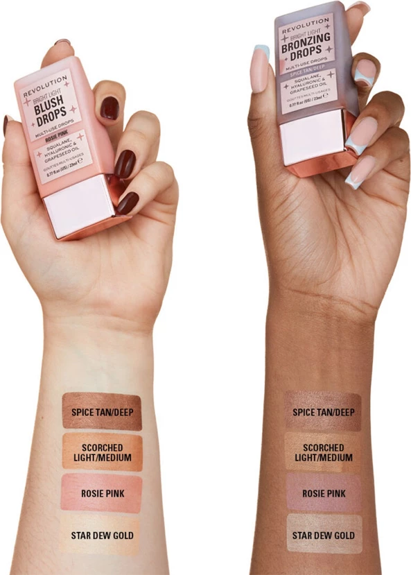 Revolution - Tanning Drops Bright Light - Spice Tan/Deep