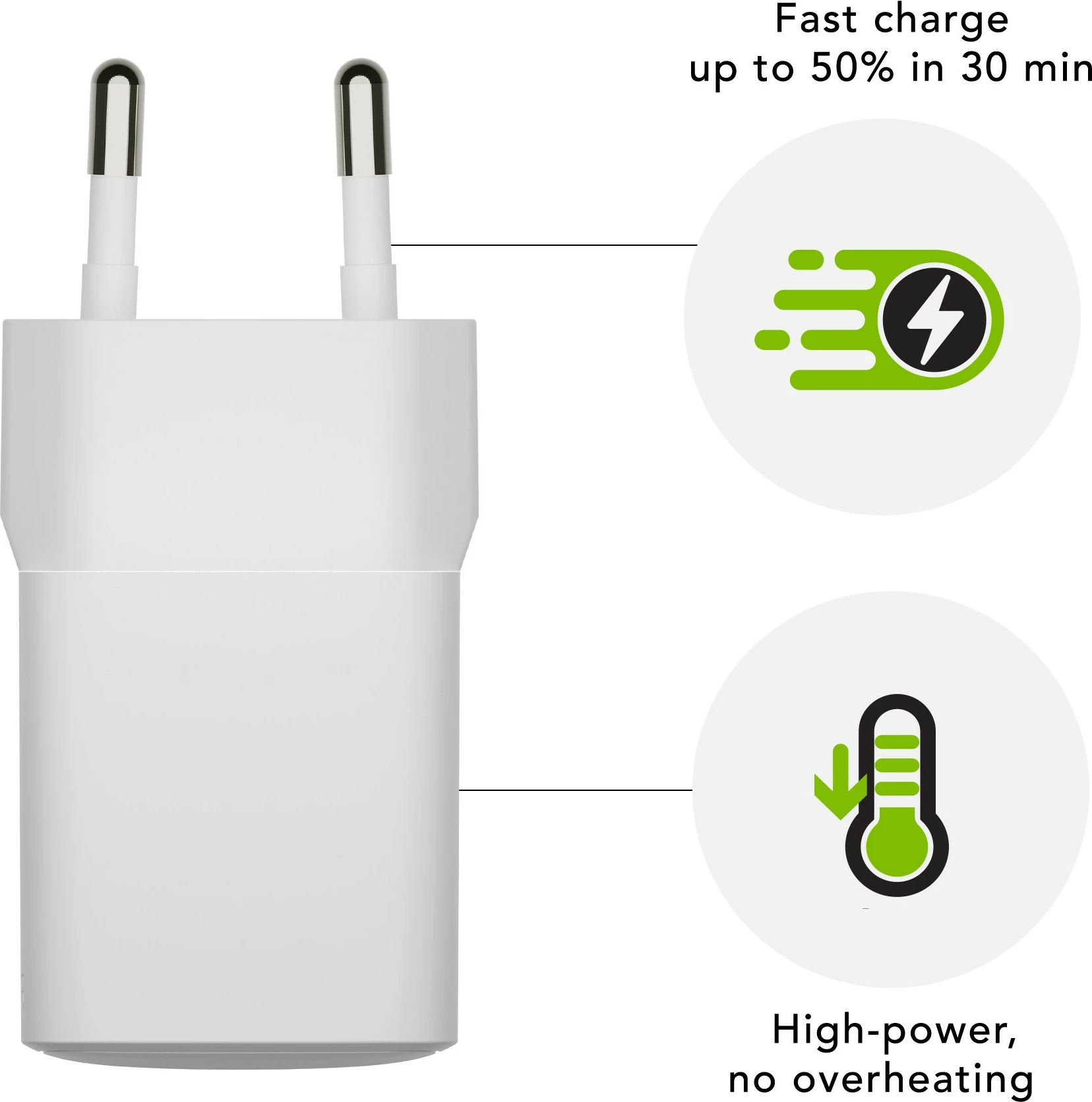 Karikues muri dbramante1928 USB-C 30W EU, i bardhë