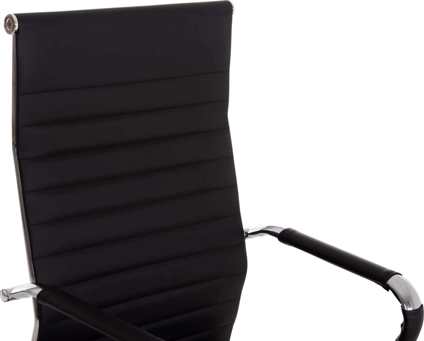Karrige menaxheri për zyre BOSS FH1059.31, ngjyrë e zezë, PU-metal krom, 54x57x110H cm.