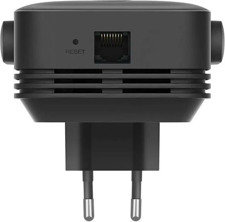 Përforcues Wi‑Fi, Xiaomi, RA75 AC1200EU, dual‑band 1200 Mbps (5 GHz 867 + 2.4 GHz 300), port Ethernet, WPS, i zi