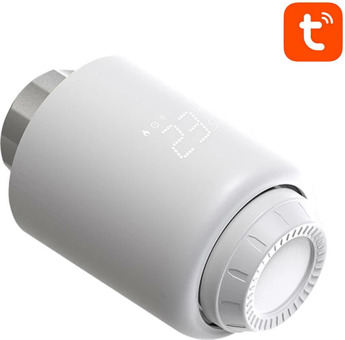 Valvul termostatike e mençur Avatto TRV07, ZigBee 3.0, Tuya, e bardhë