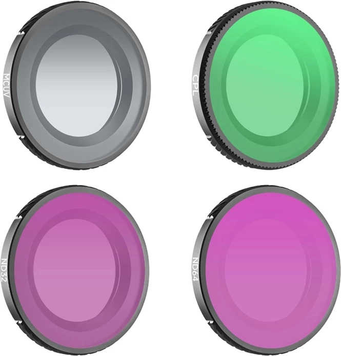 Filtra kamera, Sunnylife ON-FI080, MCUV+CPL+ND32+ND64, për DJI Osmo Nano, set 4 copë