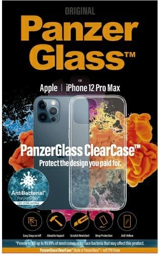 Mbështjellës PanzerGlass ClearCase për iPhone 12 Pro Max, transparent