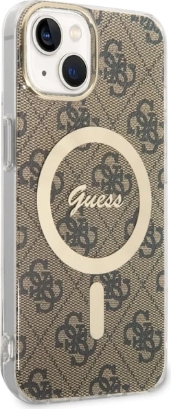 Mbështjellës Guess 4G MagSafe për iPhone 14, kafe
