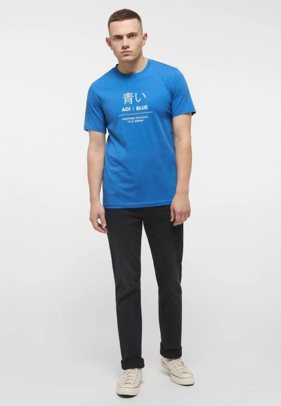 Maicë Mustang Alex C Print për Meshkuj, Blu [Madhësia: XXL]