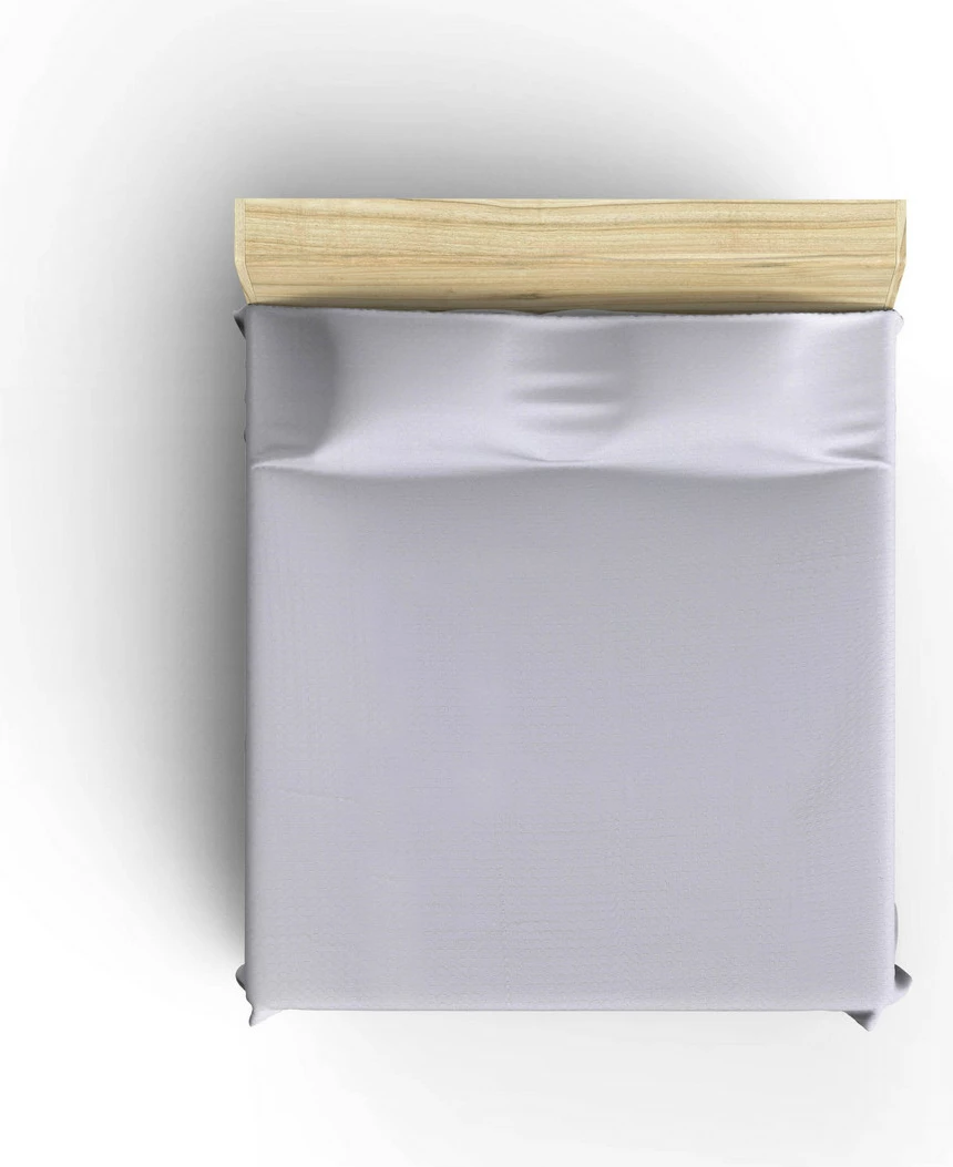 Çarçaf Double Pique, ngjyrë e bardhë, 220x240cm, thekë dore, 100% pambuk
