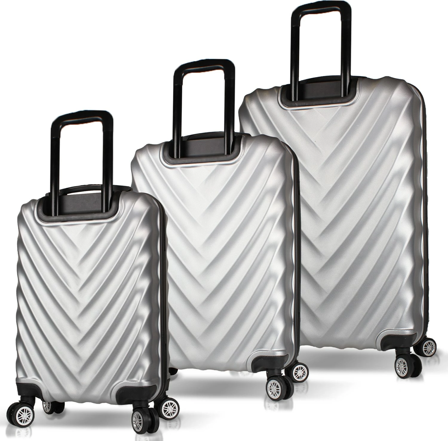 Set valixhesh (3 copë), Zoozie Bags, 6630, ngjyrë gri