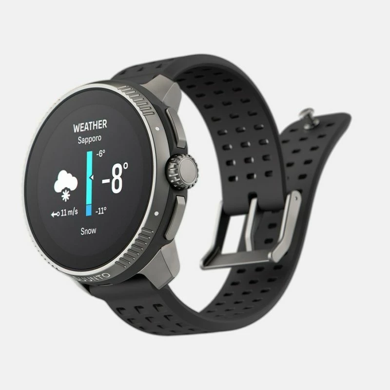 orë sportive Suunto Race Titanium Charcoal, e zezë