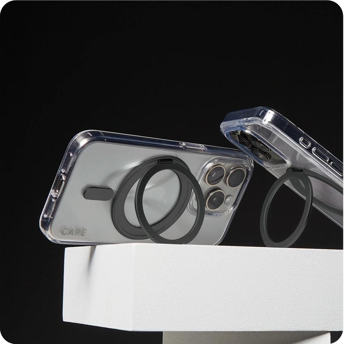 Mbështjellës PanzerGlass CARE Case, iPhone 16, MagSAFE, Kickstand, transparent