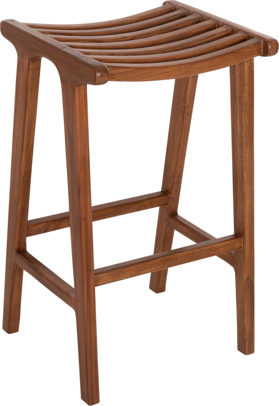 Karrige për bar BUNDY FH6130 dru TEAK ngjyrë arre 45x40x75H cm