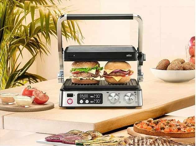 Kontaktgrill Braun MultiGrill 7 CG 7040, 2000W, inox/zi