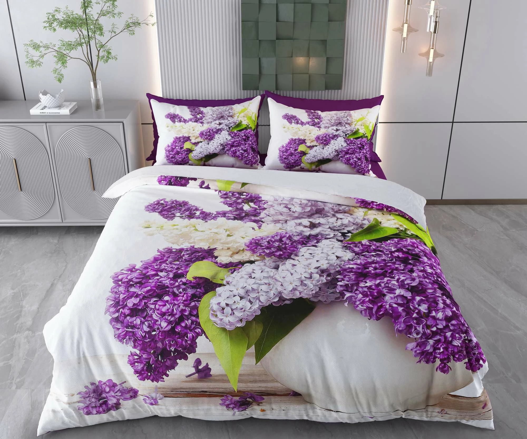 Set mbulesë jorgan për një person XXL, lule të egra, L'Essentiel Linge de Maison