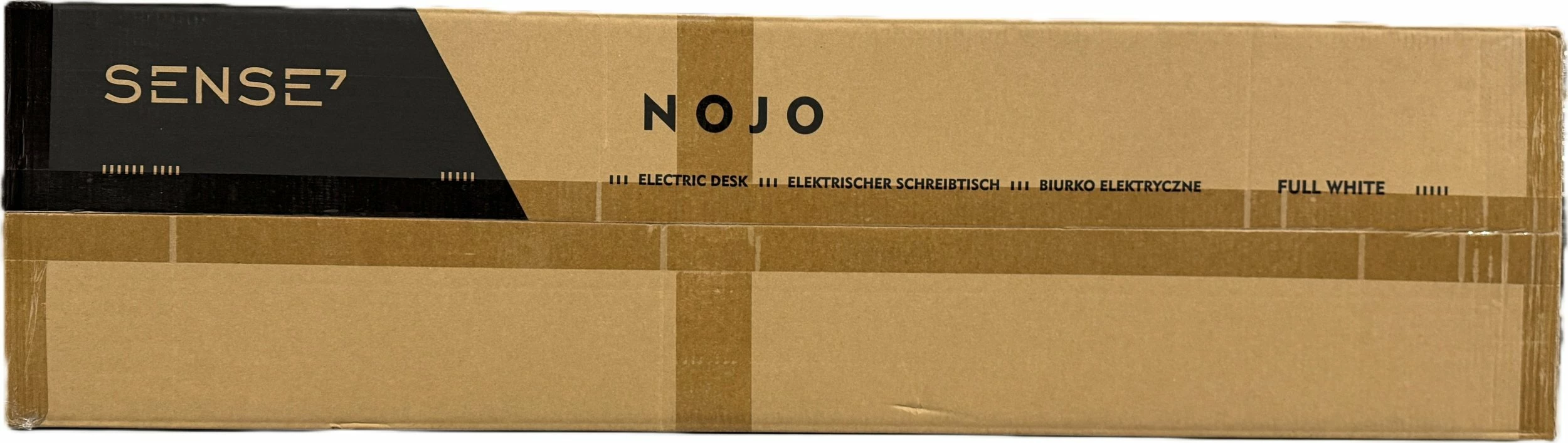 Tavolinë elektrike SENSE7 NOJO 120x60 cm, rregullim lartësie 72-118 cm, e bardhë