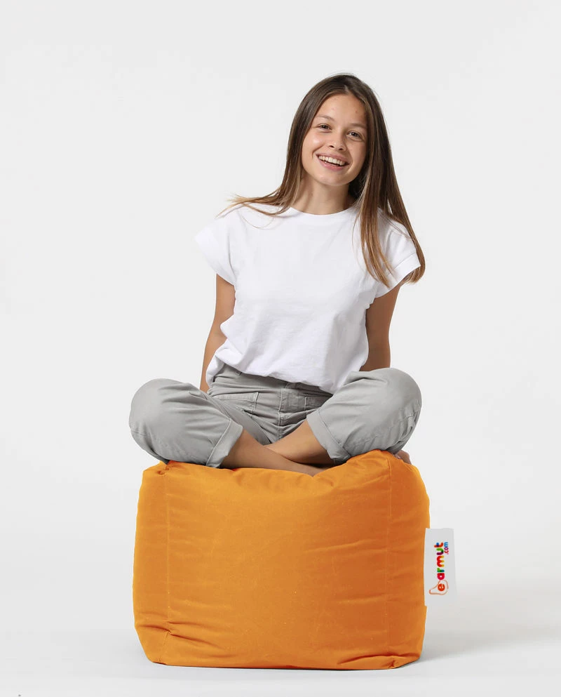 Puf kopshti katror, portokalli, Atelier del Sofa