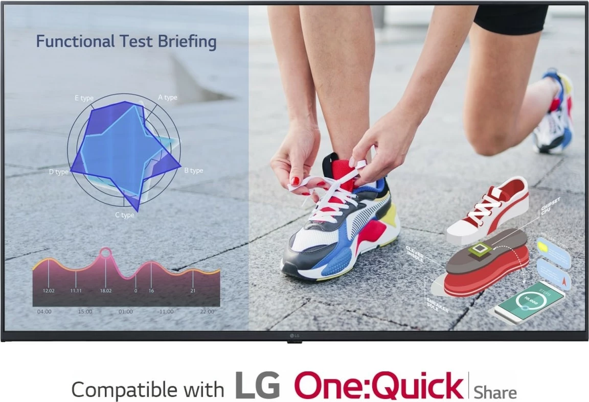 Ekran i madh LG 43UL3J-M, 43 inç, 4K Ultra HD, LCD, 16GB, Wi-Fi