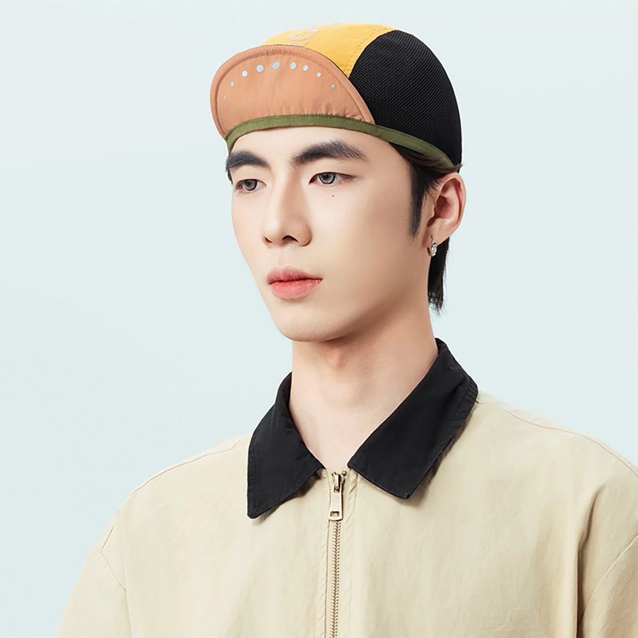 Kapelë çiklizmi Rockbros 18240007002 me strehë, poliester, e verdhë