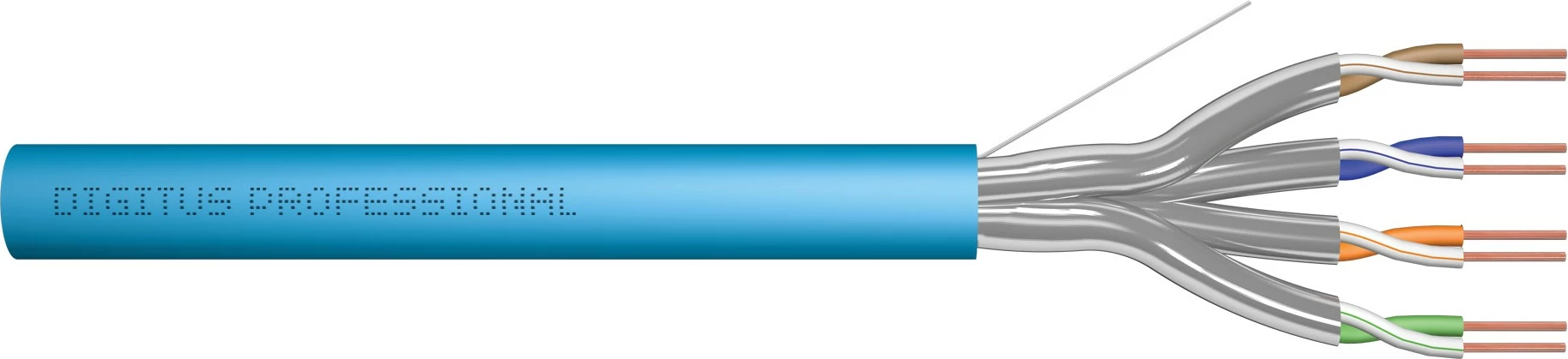 Kabllo rrjeti Digitus Cat6a U/FTP 500m kaltër