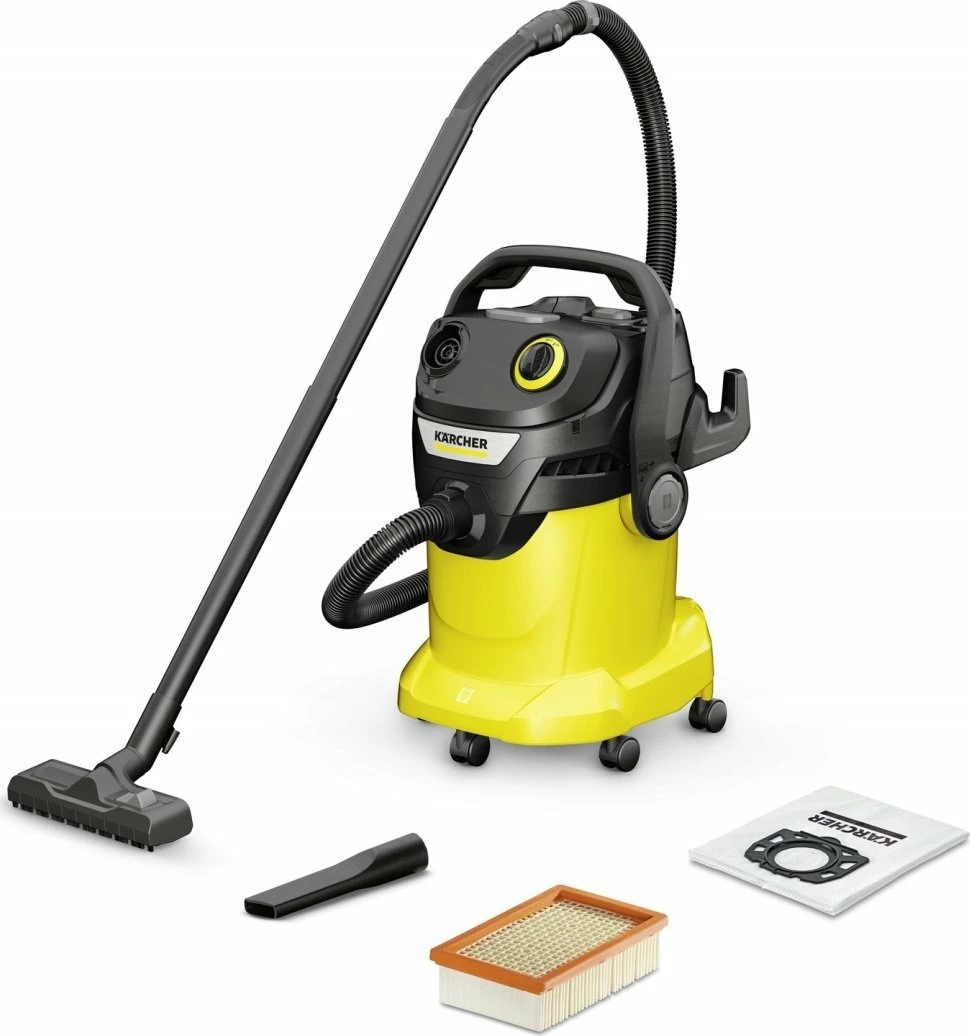 Fshesë me korrent industriale Karcher KWD 5 V-25/5/22, 25 L, 1100 W, e verdhë/zezë