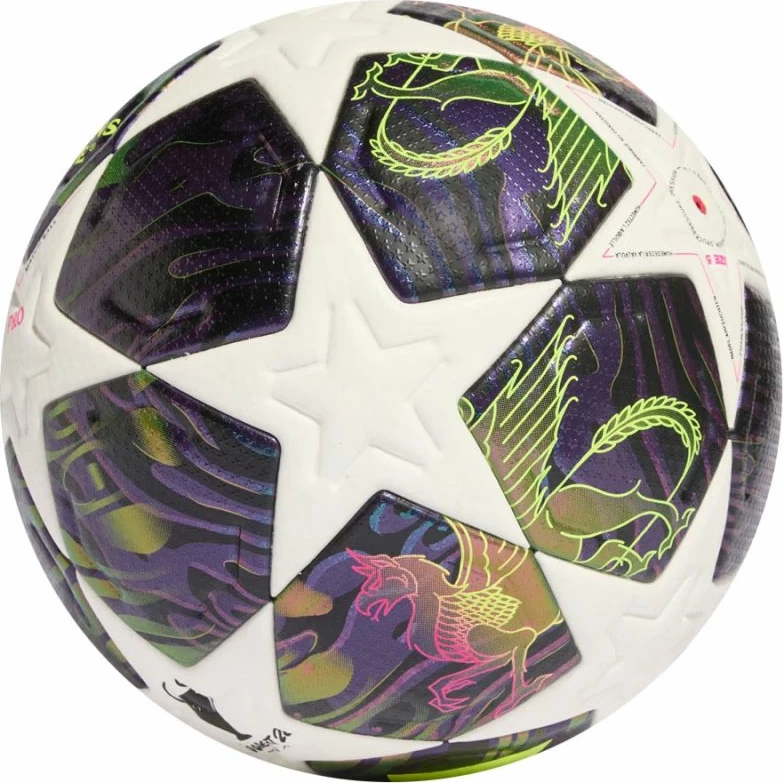 Top futbolli adidas UCL 25/26 Final Pro JX9077, i bardhë/lejlaj [Madhësia: 5]