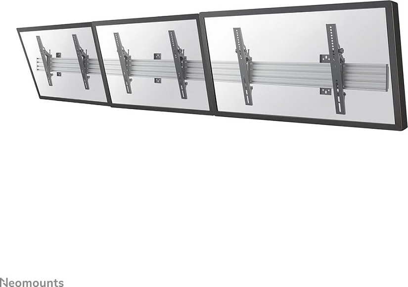 Mbajtëse muri për 3 ekrane Neomounts NMPRO-WMB3, 32-55", VESA 600x400, menaxhim kabllosh, e zezë