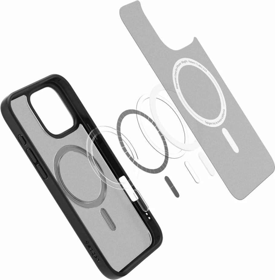 Mbështjellës Spigen Ultra Hybrid Mag për iPhone 16 Pro Max, MagSafe, i zi