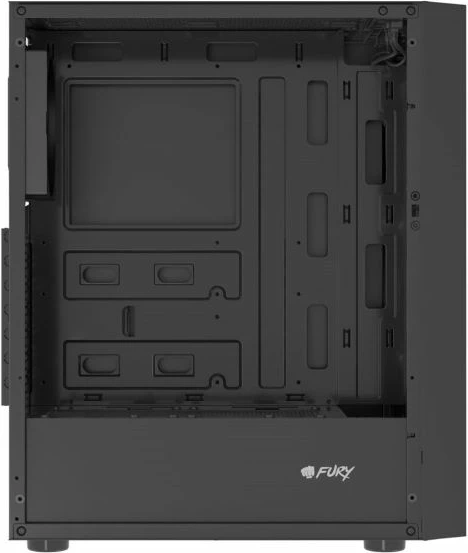 Kuti kompjuteri FURY SHOBO SH8F midi tower me dritare, e zezë