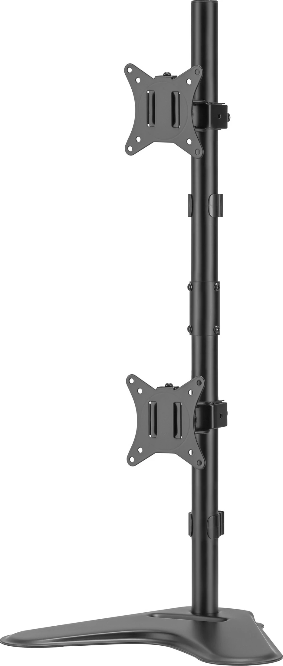 Mbajtës monitori EQUIP Tischfuß, për 2 monitorë 17"-32", VESA 75x75-100x100, 9 kg, i zi