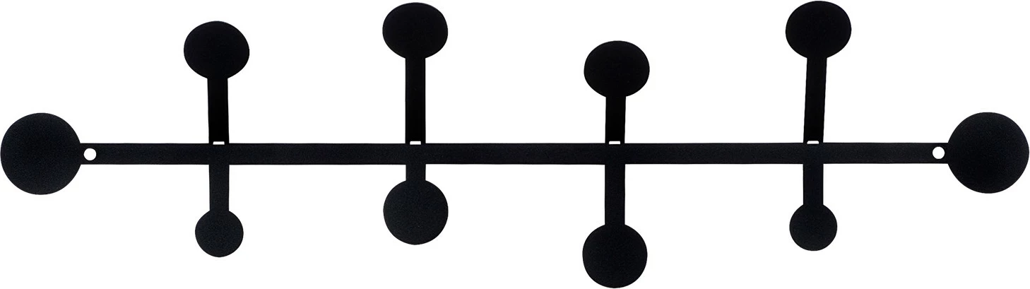 Varëse muri metalike Wallity, Rod, ngjyrë e zezë