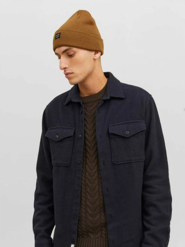 Kapelë për meshkuj Jack & Jones, ngjyrë kafe [Madhësia: Standarde]
