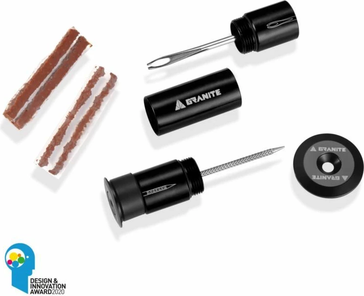 Set riparimi për biçikletë Granite, i zi